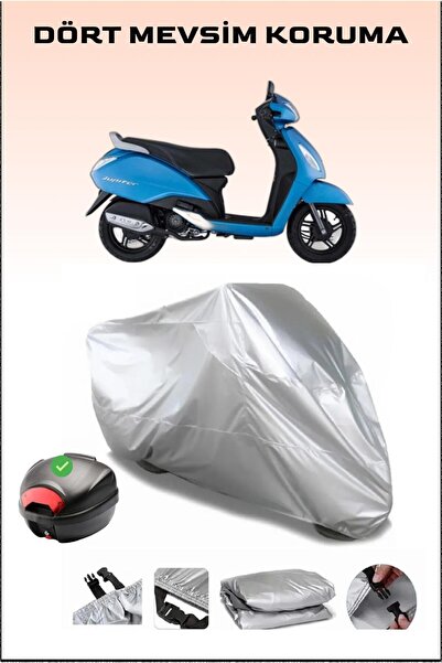 Breen TVS Jupiter 125 Arka Çanta Uyumlu Motosiklet Branda Su Geçirmez Dayanıklı Kumaş