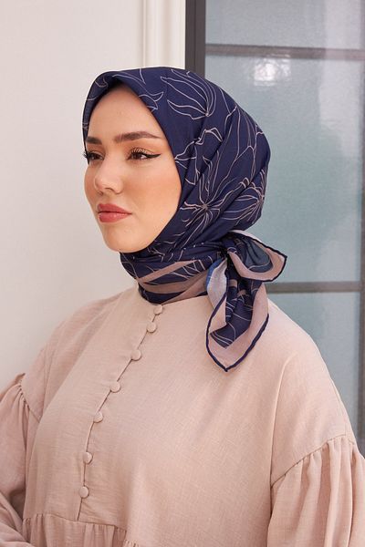 Silk Home Big Flower Soft Scarf