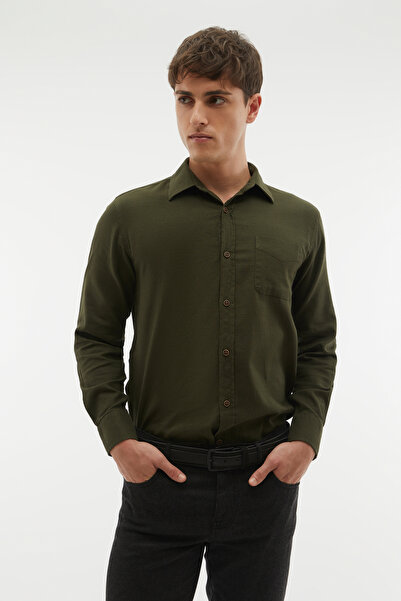 Mudo REGULAR FIT TEK CEPLİ UZUN KOLLU GÖMLEK