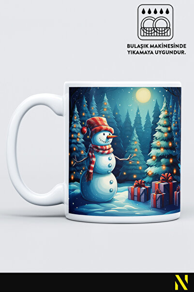 nilizma Christmas New Year Themed Snowman Mug Cup Mug 330 ml
