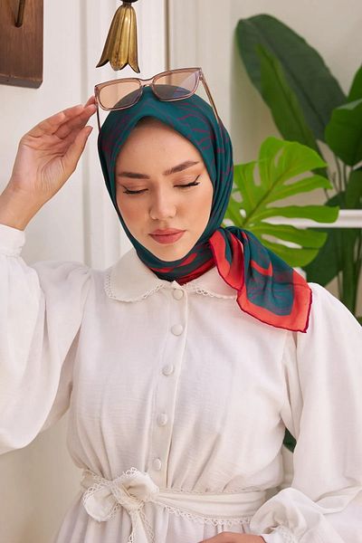 Silk Home Big Flower Soft Scarf