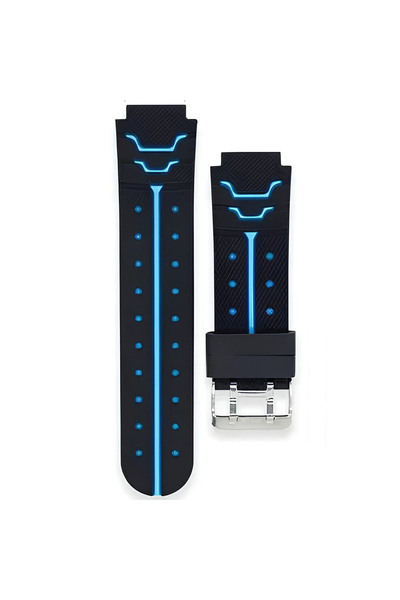 Forzacase 16mm Akıllı Çocuk Saatleri ile uyumlu Çift Renk Şık Silikon Kordon ...