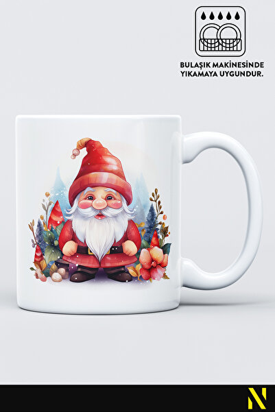 nilizma Christmas New Year Gnome Porcelain Mug Cup