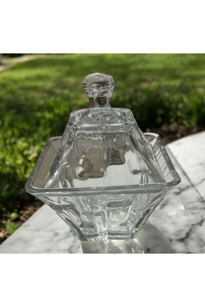 USTAOGLUHOME LÜKS CAM ŞEKERLİK 14 CM