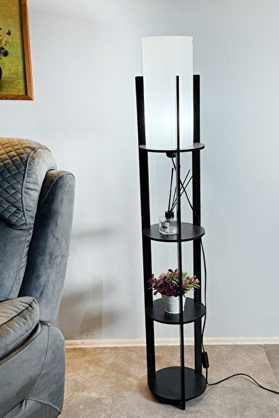 Weblonya Lambader Aydınlatma Raflı Lambader Çok Amaçlı Raf 1127