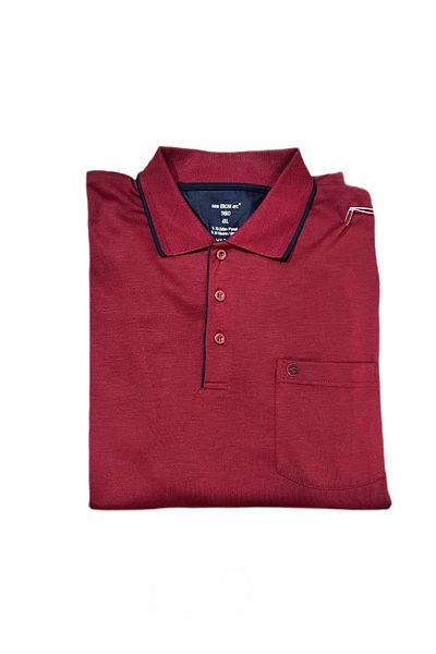 ercan triko Comfortable Fit Polo Collar Cotton Large Size Long Sleeve Combed Sweatshirt