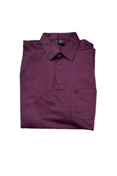ercan triko Comfortable Fit Armure Patterned Polo Collar Cotton Sweater