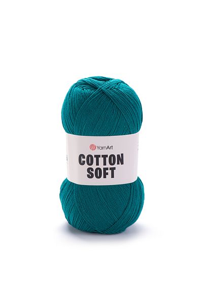 Yarnart Βαμβακερό μαλακό πλεκτό νήμα Petrol Green 63