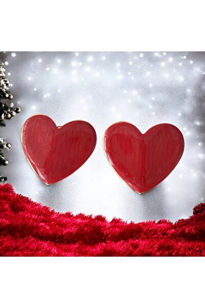 Kutcha Accessories Kalp Şeklinde Çelik Küpe - Şık ve Modern Tasarım