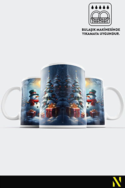 nilizma Christmas New Year Themed Snowman Mug Cup Mug 330 ml