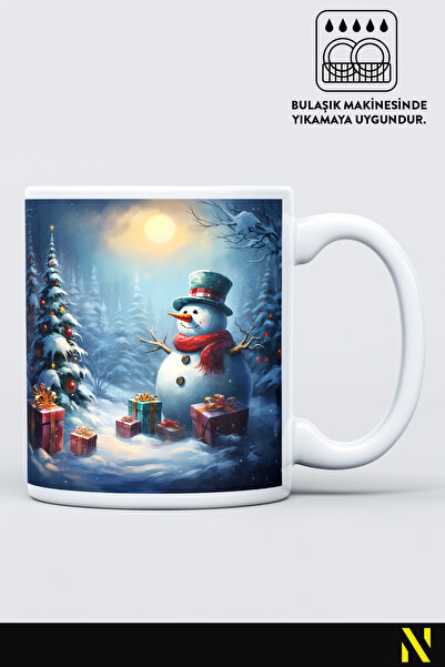 nilizma Christmas New Year Themed Snowman Mug Cup Mug 330 ml