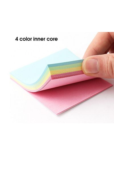 NaSaDAN 100 Sheets Pastel Color 4 Color Postit Note Paper 1 Piece 76X102Mm