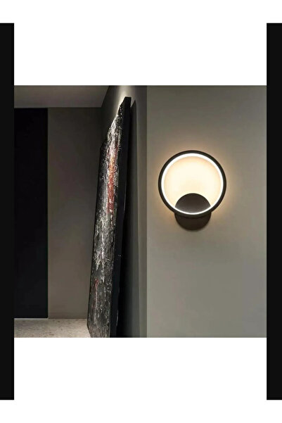 Lambadar Halka Model Modern Led Beyaz Işık Ultra Power Led Avize Salon Hol Yatak Odası Ledli Aplik Avize