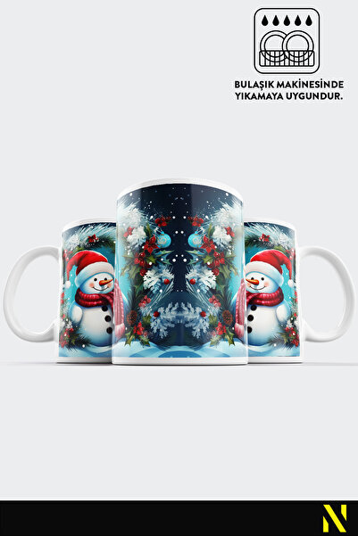 nilizma Christmas New Year Themed Snowman Mug Cup Mug 330 ml