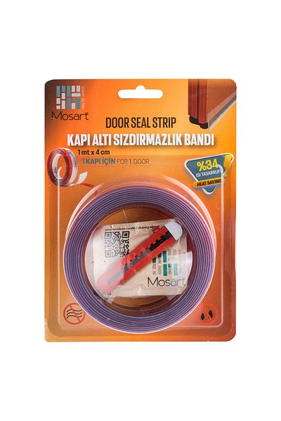 Mosart Under Door Anti-Wind Transparent Heat Insulation Tape 1 MeterDust, Cold and Pest Proof