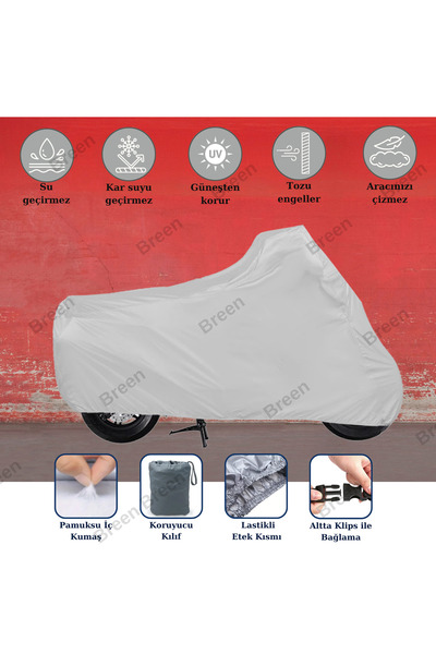 Breen Arora Freedom 50 Scooter Uyumlu Branda Motosiklet Branda Motor Brandası