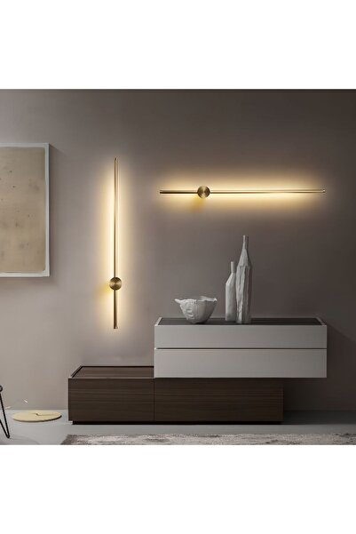 Lambadar Uzun Nova Model Led Beyaz Işık Ultra Power Led Avize Salon Hol Yatak Odası Ledli Aplik Avize