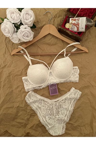 SOMOR Full Lace Empty Bra Set