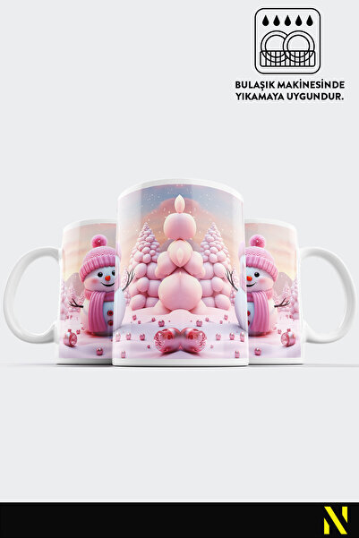 nilizma Christmas New Year Themed Snowman Mug Cup Mug 330 ml