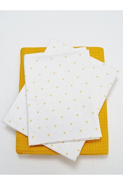 Yada Baby طقم بيكيه وافل موسلين 3 قطع للأطفال والرضع مصنوع من القطن العضوي بن...