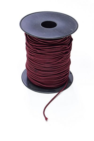 Dokumarkt 2 mm Round Rubber Rope - Rubber Cord - Accessory Tire - 10 Meters
