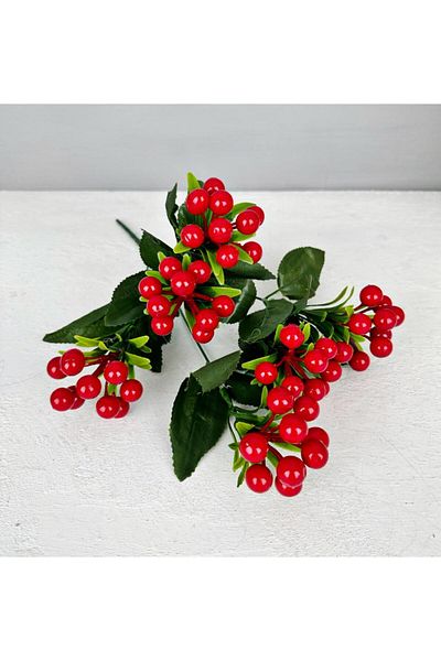 PEKİBU Red Artificial Kokina Flowers