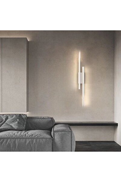 Lambadar Çift Nova Model Led Beyaz Işık Ultra Power Led Avize Salon Hol Yatak Odası Ledli Aplik Avize