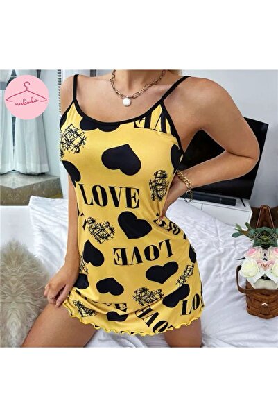 naboda Kadın şık tasarım gecelik iç çamaşırı ile birlikte