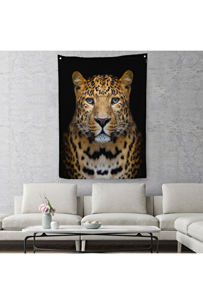 PAMUK'S DESİGN Leopar Dekoratif Duvar Örtüsü - Halısı-5959