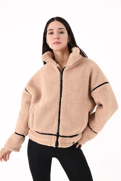 Scorp Shine Casual - дамско плюшено палто тип камила