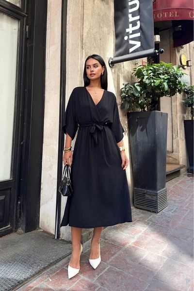 sportiness Rochie Ayrobin cu mânecă liliac cu centură