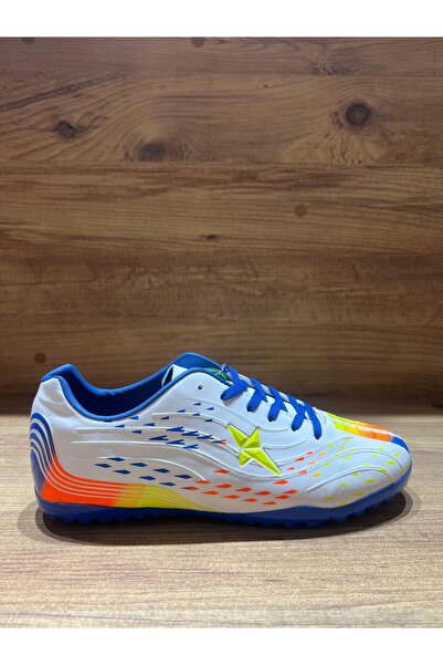 LALİGA ERKEK BEYAZ SAX DESEN HALI SAHA AYAKKABISI