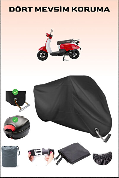 Breen Siyah Mondial 50 Turismo Için Arka Çanta Ve Kilit Uyumlu Motosiklet Bra...