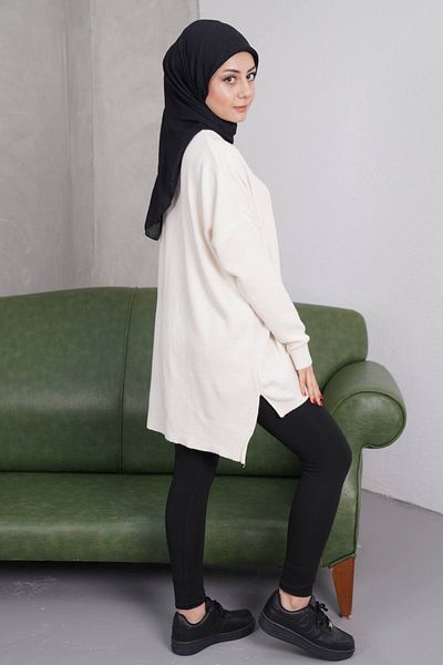 ZISHAN Teddy Bear Hijab Knitwear Sweater V5