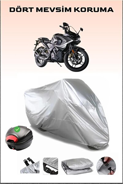 Breen Bajaj Pulsar RS 200 GRİ MOTOSİKLET BRANDASI ARKA ÇANTA UYUMLU
