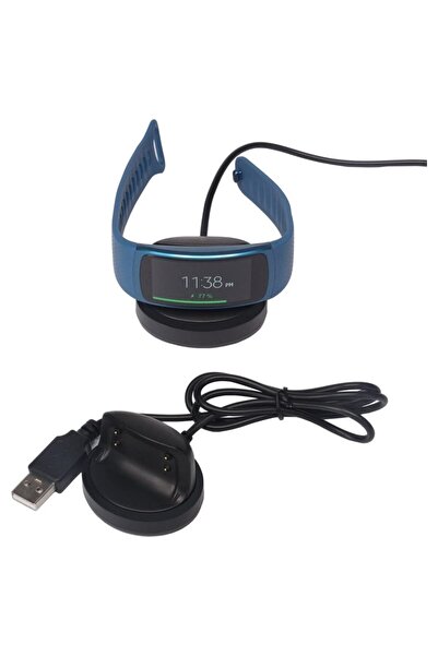 Dmay Samsung Galaxy Gear Fit 2 R360 Uyumlu USB Dock Şarj Kablosu Şarj Ünitesi...