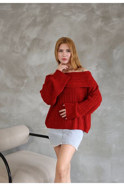 tofan Pulover oversize cu guler Madonna