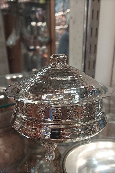 Bakır Center Tattoo Copper Candy Bowl & Decorative Candy Standing Candy Bowl Copper Chocolate Bowl No. 3