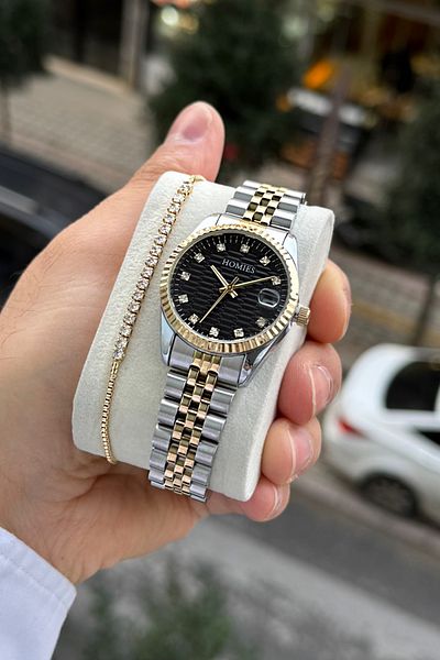 Homies Women's Waterproof Calendar Bracelet with Gift - Hm 012567 S01
