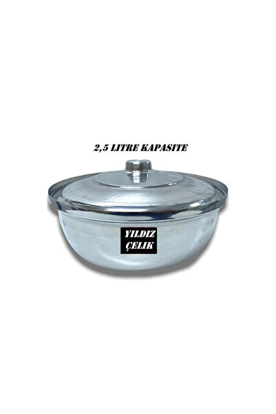 Yıldız çelik Alüminyum Salça Aşure Kavurma Sos Helvane Tenceresi 22 cm 2,5 litre