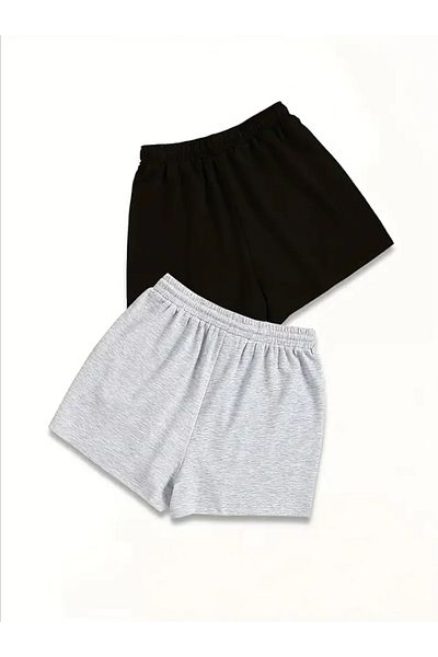 Duples Women's 2 Yarn Combed Cotton 2-Piece Shorts