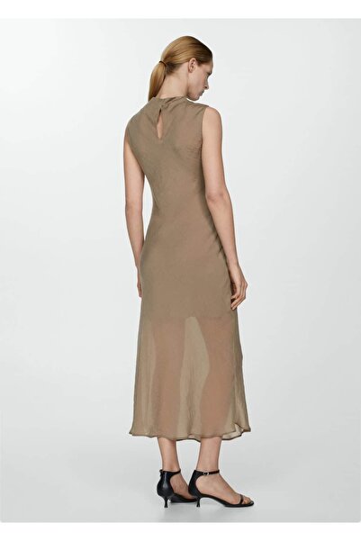 MANGO Woman Lyocell Midi Elbise