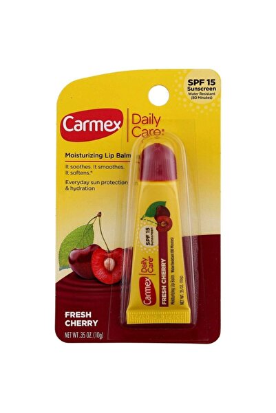 Carmex Daily Care Moisturizing Lip Balm, Fresh Cherry, SPF 15, 0.35 oz/10g