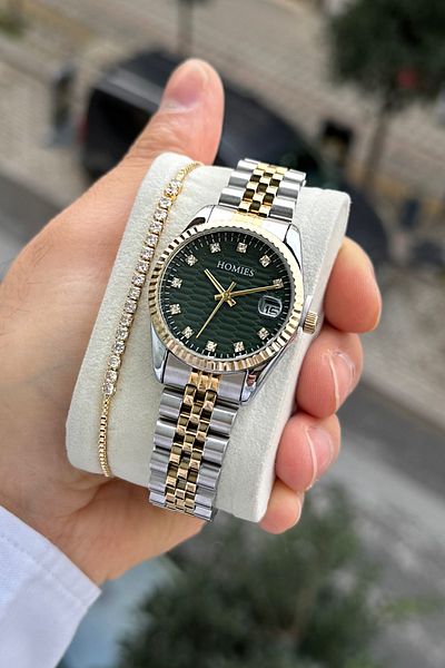 Homies Women's Waterproof Calendar Bracelet with Gift - Hm 012567 S01