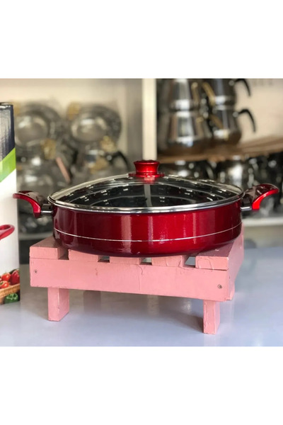 Yıldız çelik Evinda 24 Cm Petekli Teflon Karnıyarık Tencere