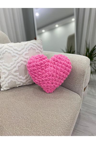 Home Decorative Pillow with Heart - Heart Shaped Custom Pillow / the Most Beautiful of Gift Choices: Heart Pillow