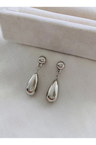 VNS Accessories Drop Earrings with Ball Detail (3.5 cm)