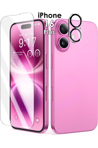 EDELFU Screen Protector and Camera Protector for iPhone 16 Plus [2024], Durab...