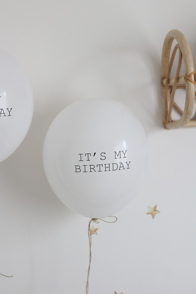 nurdesign Doğum Günü Happy Bırthday/ It’s My Bırthday Baskılı 5’li Balon