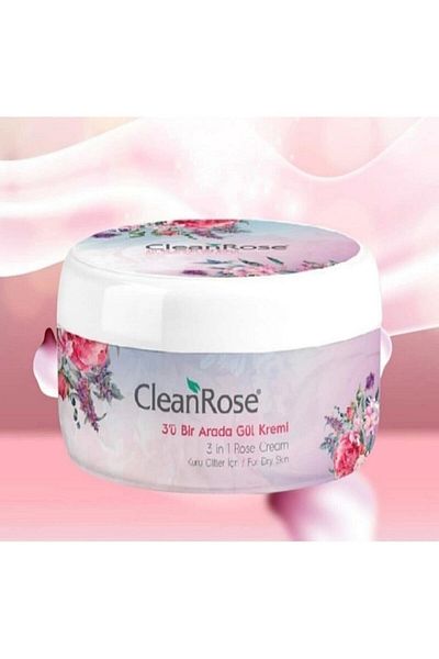Clean Rose 3 in 1 Rose Cream Dry Skin 125 ml